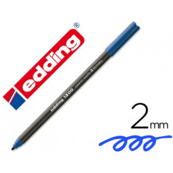 ROTULADOR EDDING PUNTA FIBRA 1300 AZUL PUNTA REDONDA 2 MM