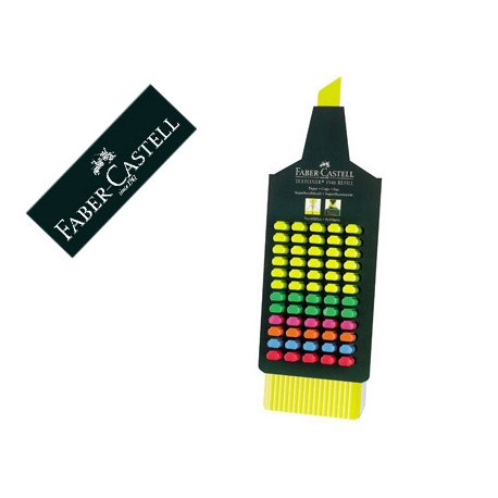 ROTULADOR FABER FLUORESCENTE 48 EXPOSITOR 60 UNIDADES COLORES SURTIDOS