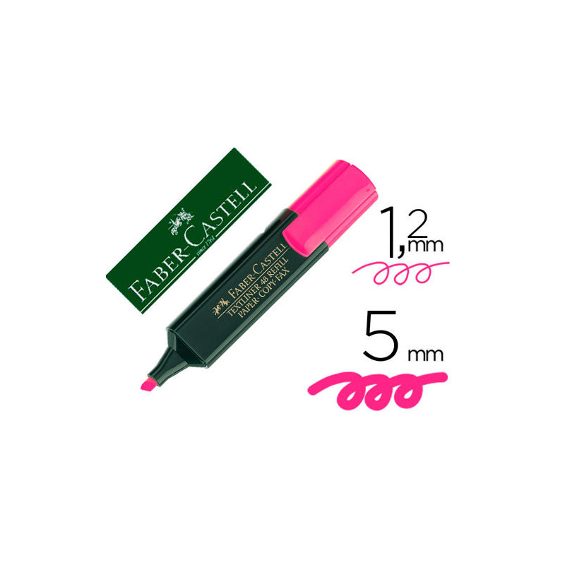 ROTULADOR FABER FLUORESCENTE 48-28 ROSA