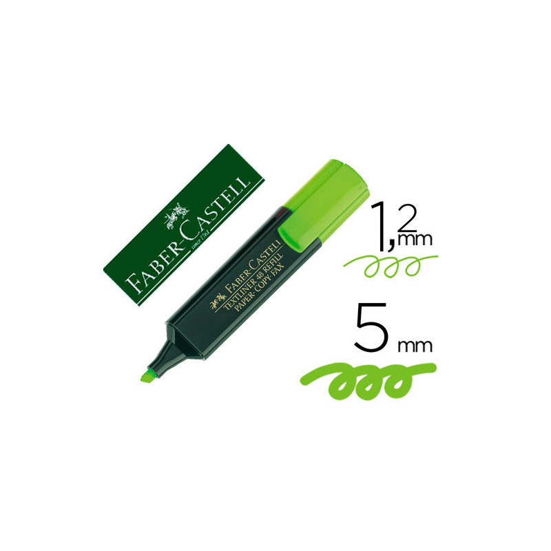 ROTULADOR FABER FLUORESCENTE 48-63 VERDE