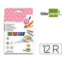 ROTULADOR LIDERPAPEL SLIM CAJA DE 12 UNIDADES COLORES SURTIDOS