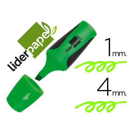 ROTULADOR LIDERPAPEL MINI FLUORESCENTE VERDE