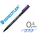 ROTULADOR STAEDTLER LUMOCOLOR RETROPROYECCION PUNTA DE FIBRA PERMANENTE 313-3 AZUL PUNTA SUPER FINA 