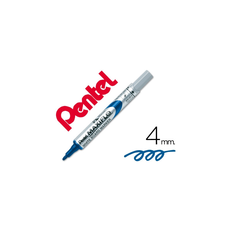 ROTULADOR MAXIFLO PENTEL PARA PIZARRA BLANCA COLOR AZUL