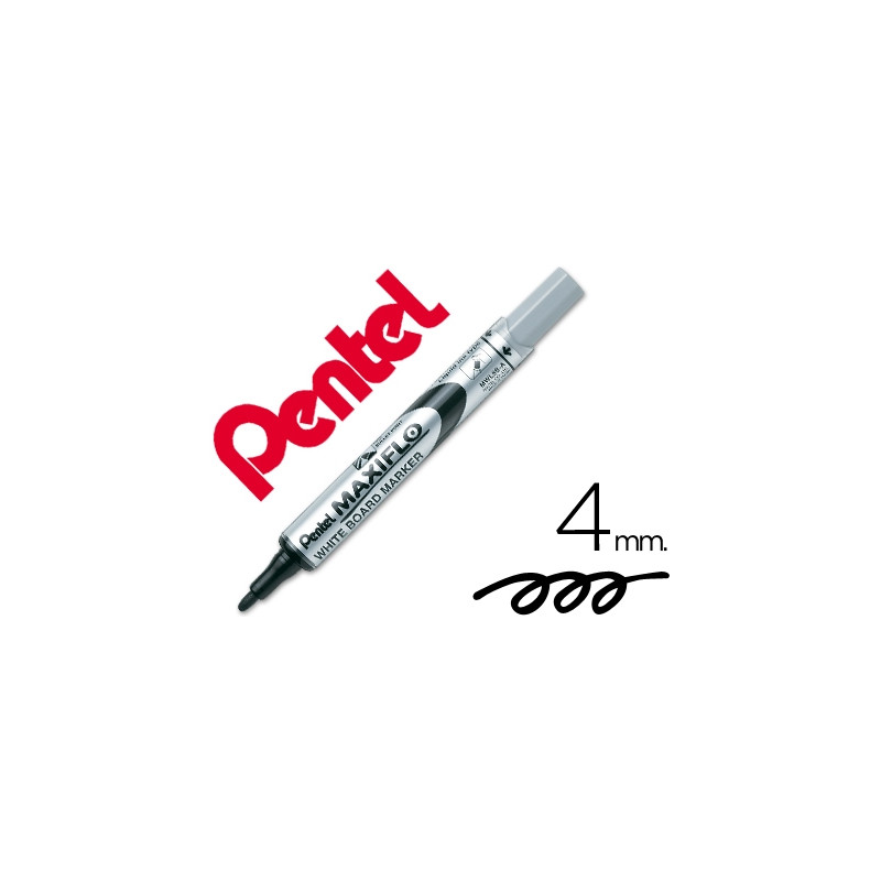 ROTULADOR MAXIFLO PENTEL PARA PIZARRA BLANCA COLOR NEGRO