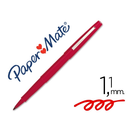 ROTULADOR PAPER MATE FLAIR ORIGINAL PUNTA FIBRA ROJO