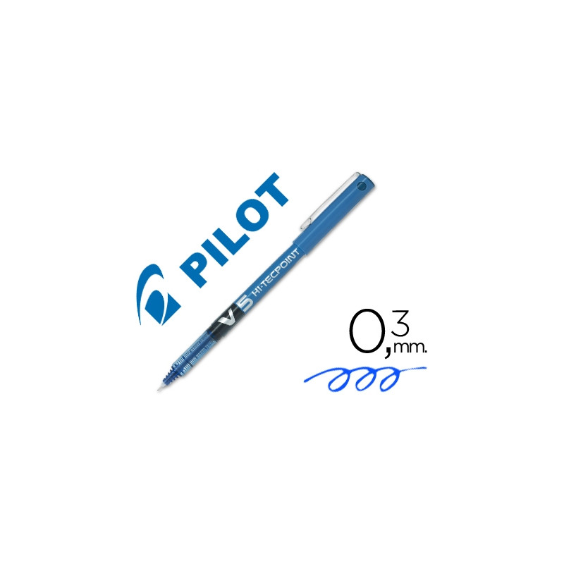 ROTULADOR PILOT PUNTA AGUJA V-5 AZUL 0.5 MM