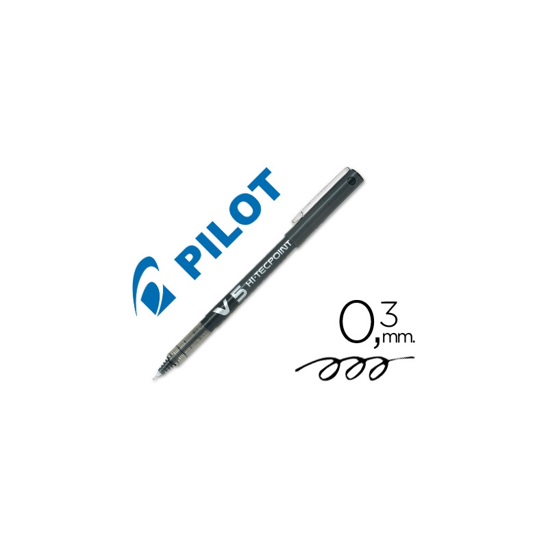 ROTULADOR PILOT PUNTA AGUJA V-5 NEGRO 0.5 MM