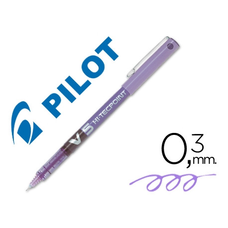 ROTULADOR PILOT PUNTA AGUJA V-5 VIOLETA 0.5 MM