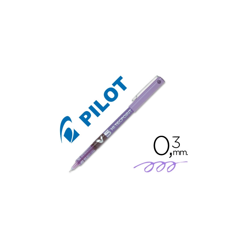 ROTULADOR PILOT PUNTA AGUJA V-5 VIOLETA 0.5 MM