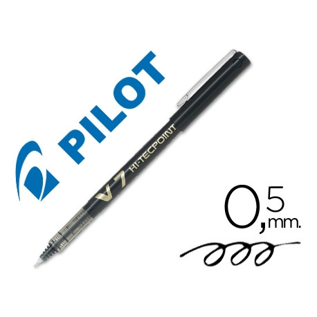 ROTULADOR PILOT PUNTA AGUJA V-7 NEGRO 0.7 MM