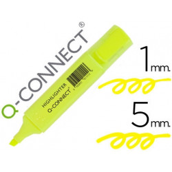 ROTULADOR Q-CONNECT FLUORESCENTE AMARILLO PUNTA BISELADA