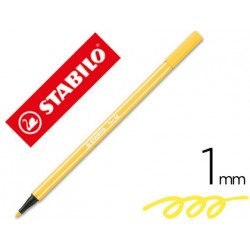 ROTULADOR STABILO ACUARELABLE PEN 68 AMARILLO PUNTA GRUESA 1 MM