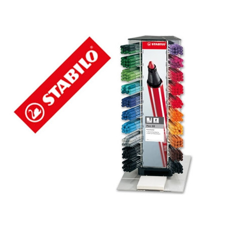 ROTULADOR STABILO ACUARELABLE PEN 68 COUNTER EXPOSITOR 240 UNIDADES COLORES SURTIDOS