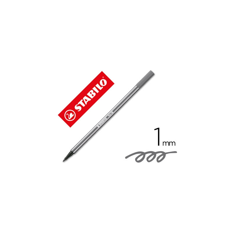 ROTULADOR STABILO ACUARELABLE PEN 68 GRIS AZULADO MEDIO PUNTA GRUESA 1 MM