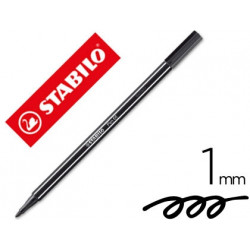 ROTULADOR STABILO ACUARELABLE PEN 68 NEGRO PUNTA GRUESA 1 MM