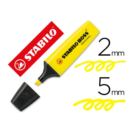 ROTULADOR STABILO BOSS FLUORESCENTE 70 AMARILLO