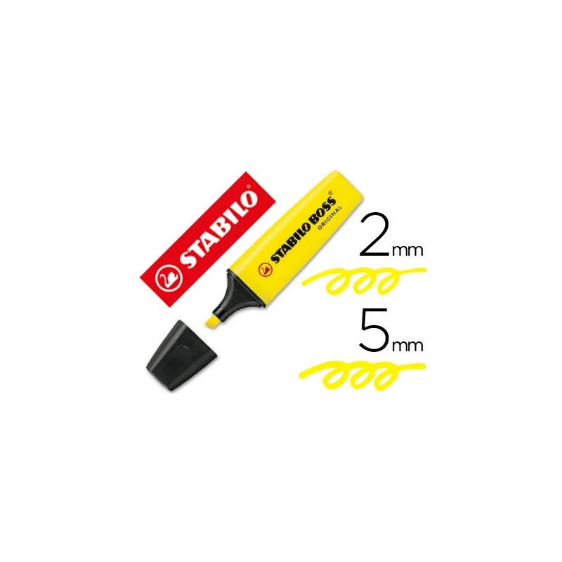 ROTULADOR STABILO BOSS FLUORESCENTE 70 AMARILLO