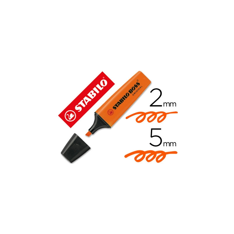 ROTULADOR STABILO BOSS FLUORESCENTE 70 NARANJA