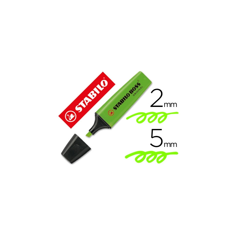 ROTULADOR STABILO BOSS FLUORESCENTE 70 VERDE