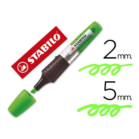 ROTULADOR STABILO BOSS LUMINATOR VERDE TINTA LIQUIDA