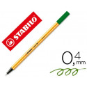 ROTULADOR STABILO PUNTA DE FIBRA POINT 88 VERDE OLIVA PUNTA FINA 0,4 MM