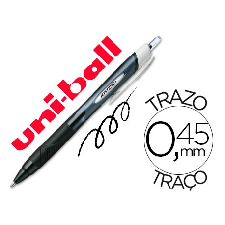 BOLIGRAFO UNI-BALL JET STREAM SPORT SXN-150 TINTA HIBRIDA NEGRO