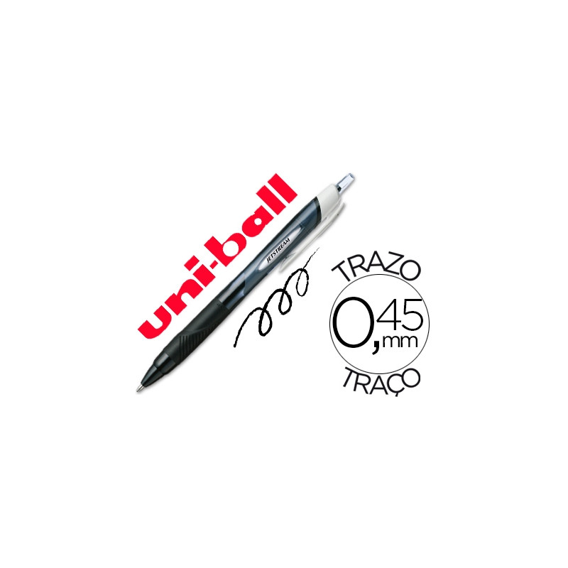 BOLIGRAFO UNI-BALL JET STREAM SPORT SXN-150 TINTA HIBRIDA NEGRO