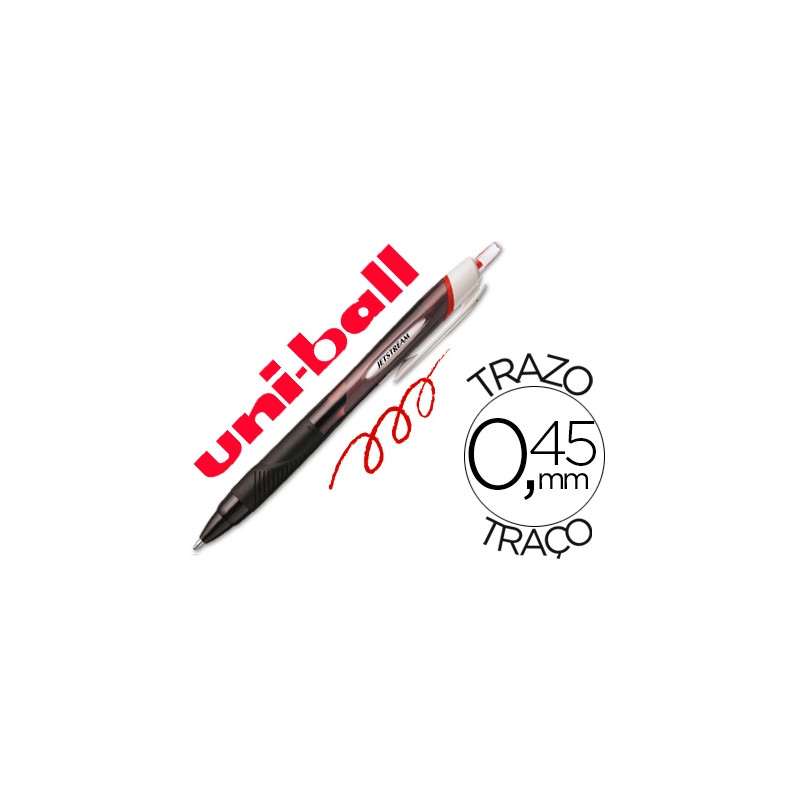 BOLIGRAFO UNI-BALL JET STREAM SPORT SXN-150 TINTA HIBRIDA ROJO