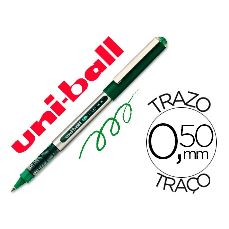 ROTULADOR UNI-BALL ROLLER UB-150 MICRO EYE VERDE 0,5 MM UNIDAD