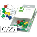 SE?ALIZADOR DE PLANOS Q-CONNECT CAJA DE 25 UNIDADES COLORES SURTIDOS