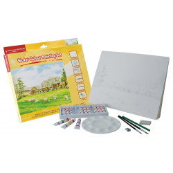 SET ACUARELA LIDERCOLOR CONTIENE 10 LAMINAS ACUARELA 27X38CM 1 PALETA PLAST 12X12ML1 SACAPUNT 1 PERF