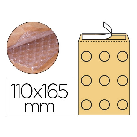 SOBRE BURBUJAS CREMA Q-CONNECT A/000 110 X 165 MM