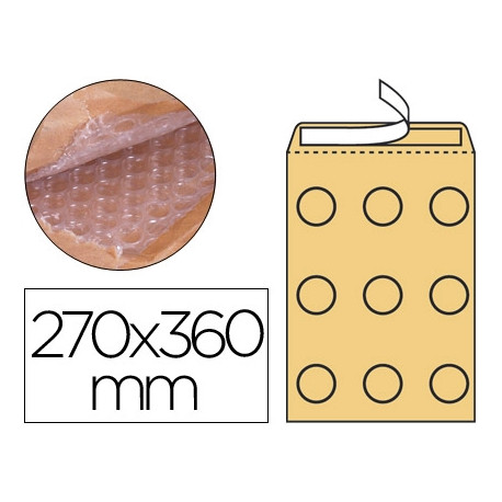 SOBRE BURBUJAS CREMA Q-CONNECT H/5 270 X 360 MM