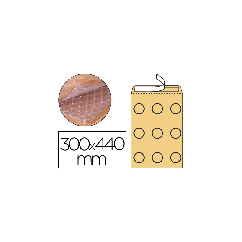 SOBRE BURBUJAS CREMA Q-CONNECT J/6 300 X 440 MM