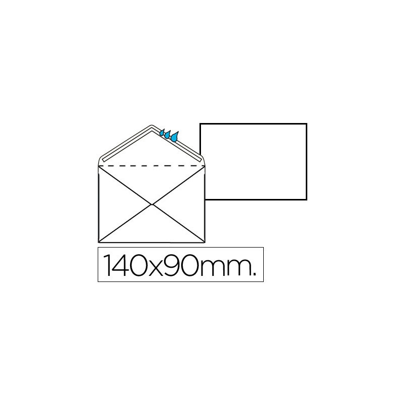 SOBRE M-7 BLANCO REGISTRO EXTRA 90 X 140 MM 