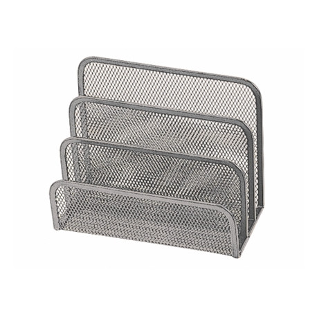 SOPORTE PARA CARTAS Q-CONNECT METALICO REJILLA GRIS 170X135X83 MM