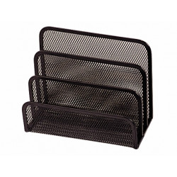 SOPORTE PARA CARTAS Q-CONNECT METALICO REJILLA NEGRO 170X135X83MM