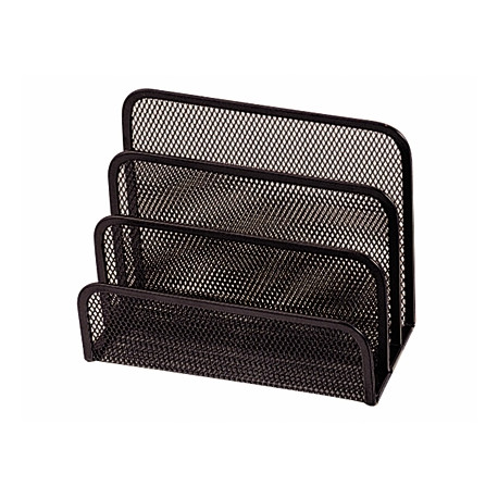 SOPORTE PARA CARTAS Q-CONNECT METALICO REJILLA NEGRO 170X135X83MM