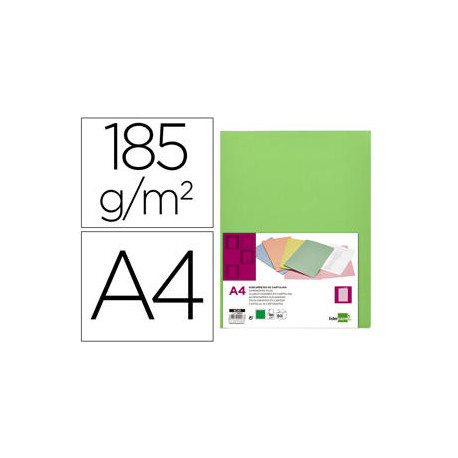 SUBCARPETA LIDERPAPEL DIN A4 VERDE INTENSO 180G/M2