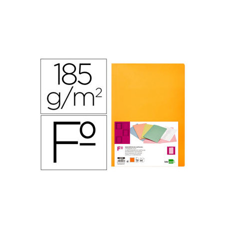 SUBCARPETA LIDERPAPEL FOLIO NARANJA INTENSO 180G/M2