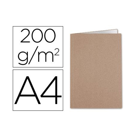 SUBCARPETA LIDERPAPEL DIN A4 KRAFT INTERIOR BLANCO 240G/M2