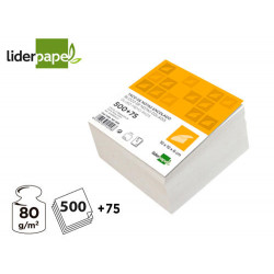 TACO PAPEL LIDERPAPEL ENCOLADO 100X100X60 MM BLANCO 80 GR