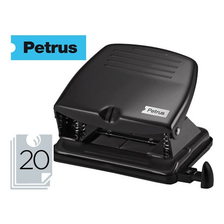 TALADRADOR PETRUS 65 COLOR NEGRO CAPACIDAD 20 HOJAS