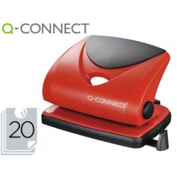 TALADRADOR Q-CONNECT KF02156 ROJO ABERTURA 2 MM CAPACIDAD 20 HOJAS