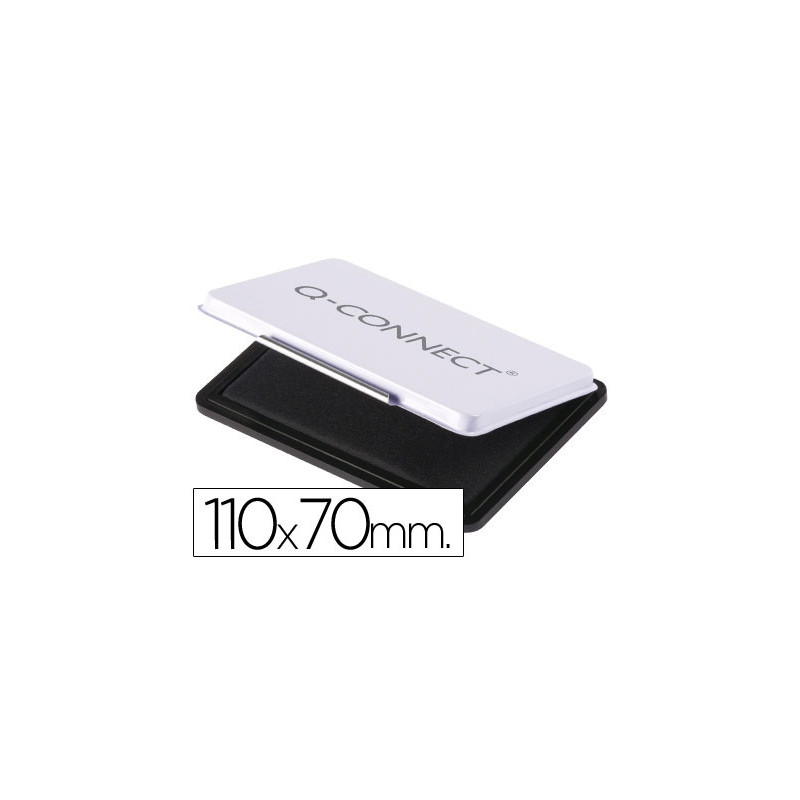 TAMPON Q-CONNECT N2 110X70 MM NEGRO