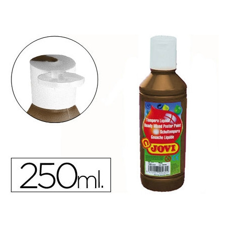 TEMPERA LIQUIDA JOVI ESCOLAR 250 ML MARRON