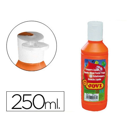 TEMPERA LIQUIDA JOVI ESCOLAR 250 ML NARANJA