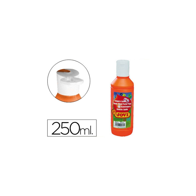 TEMPERA LIQUIDA JOVI ESCOLAR 250 ML NARANJA