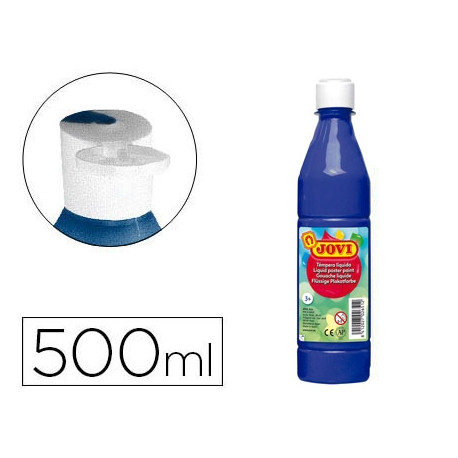 TEMPERA LIQUIDA JOVI ESCOLAR 500 ML AZUL ULTRAMAR